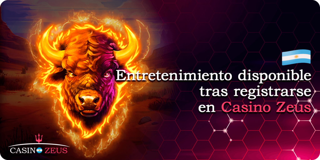 Entretenimiento disponible tras registrarse en Casino Zeus